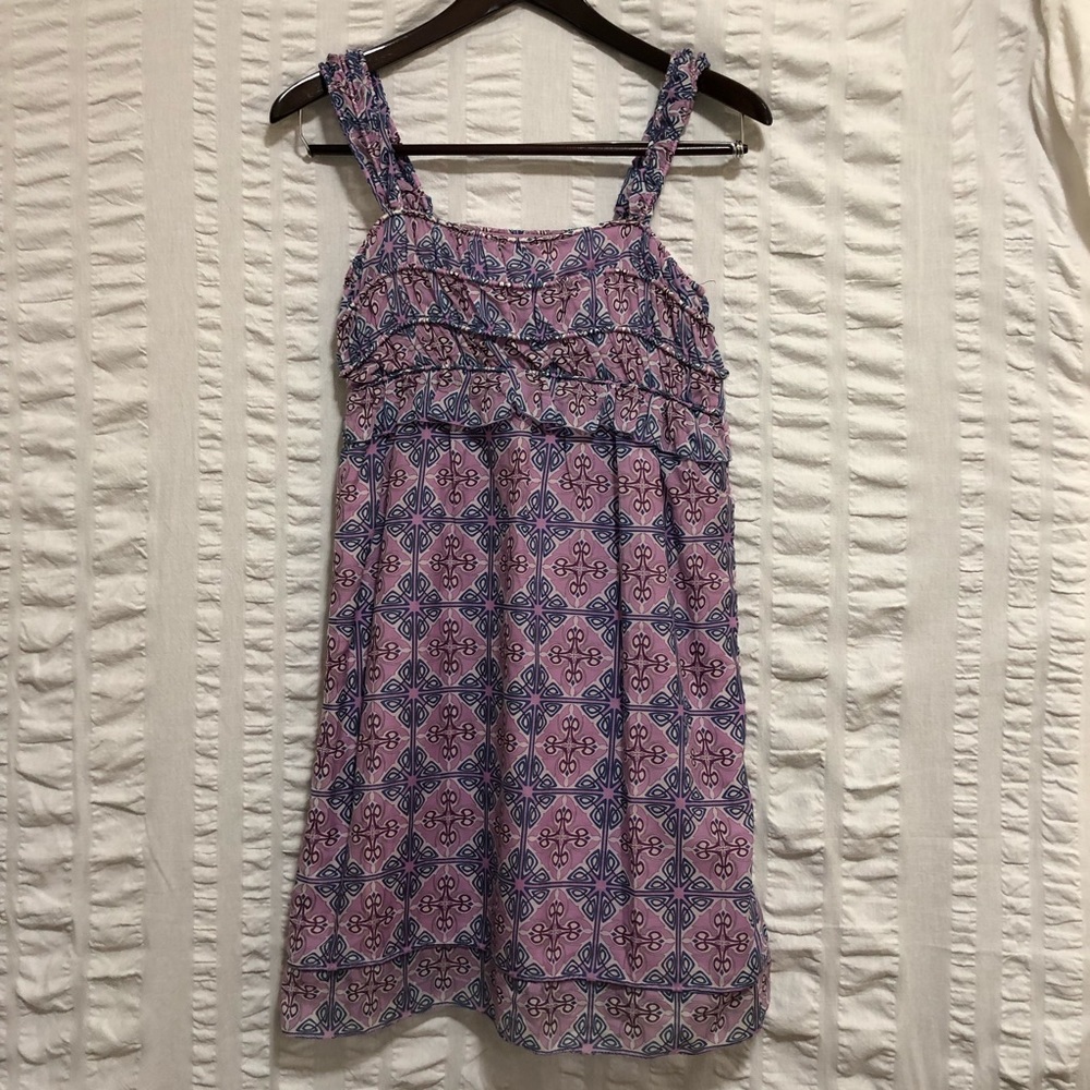 MSSP Max Studio Silk Blend Boho Print Dress